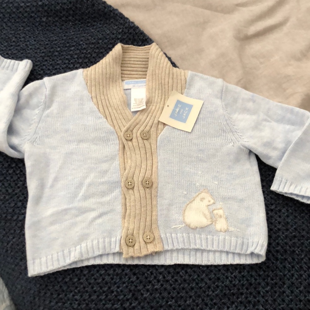 Janie and Jack Layette Sweater 12-18M